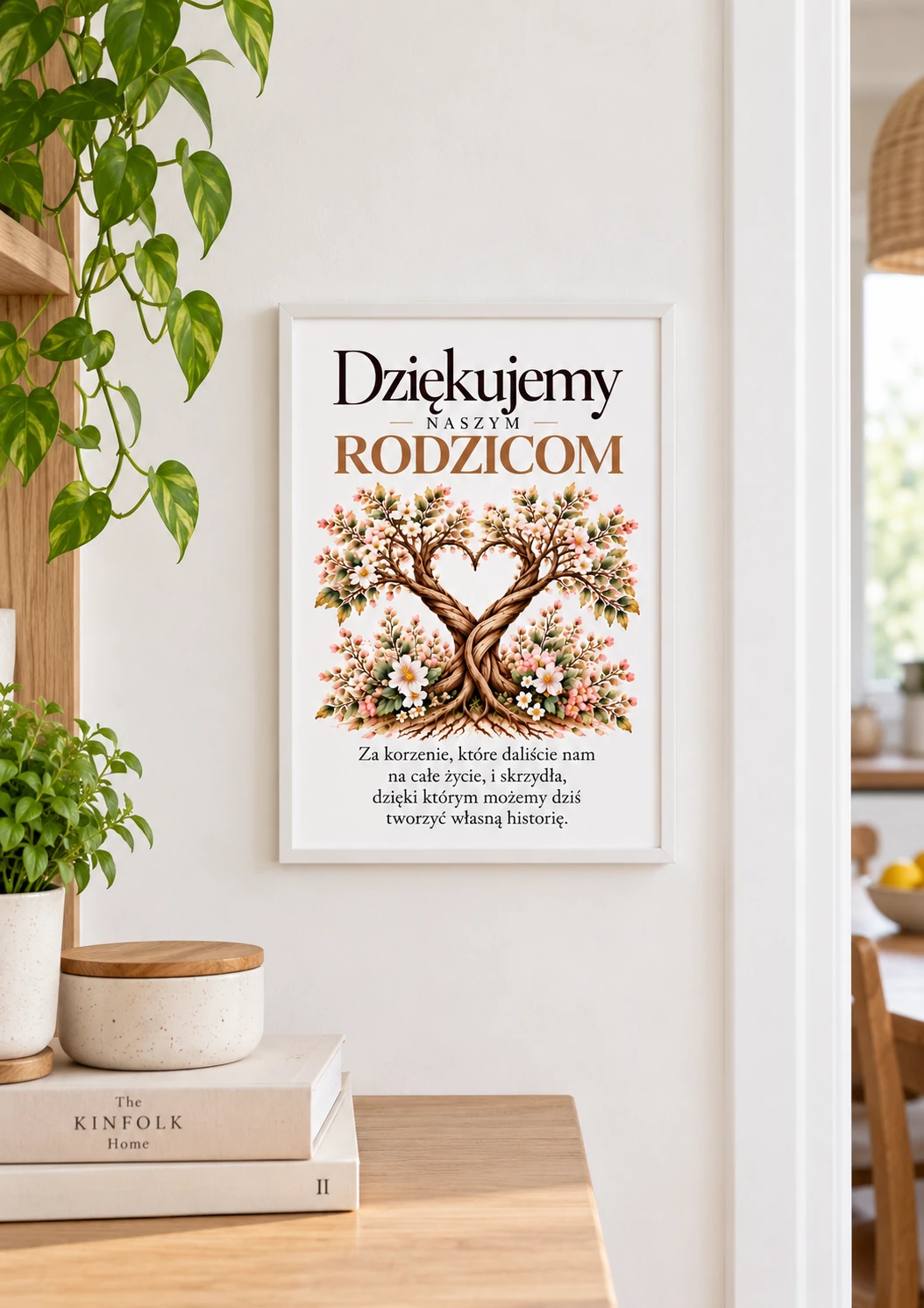 Drzewo rodzinne – plakat na ścianie