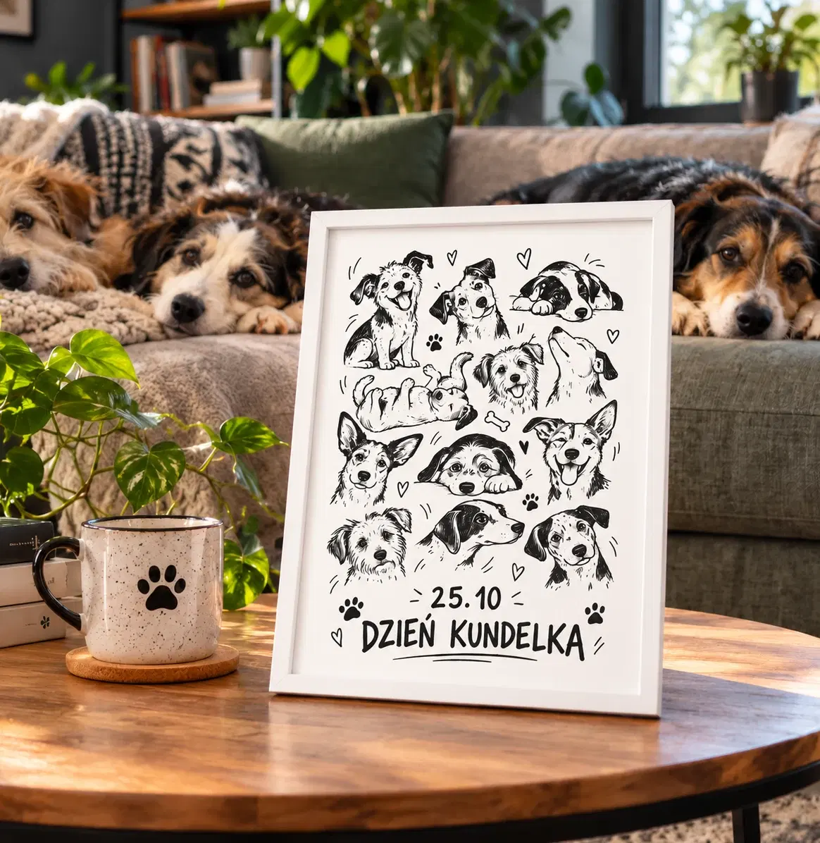 Dzień Kundelka 25.10 - plakat z ramką