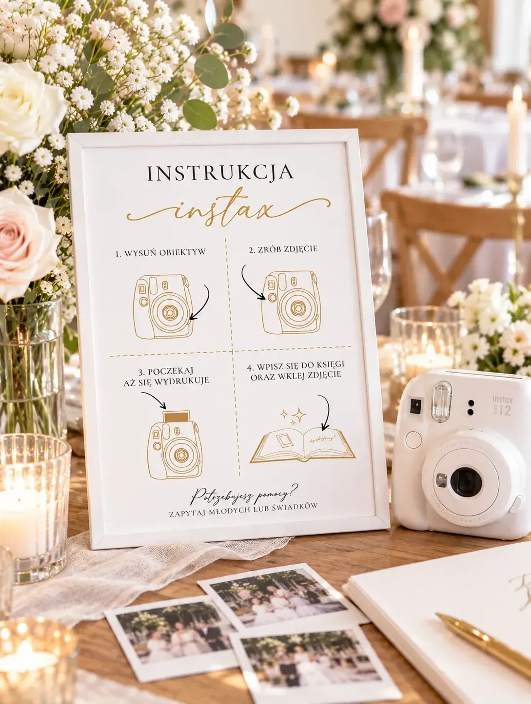 Księga Gości Instax - widok z przodu