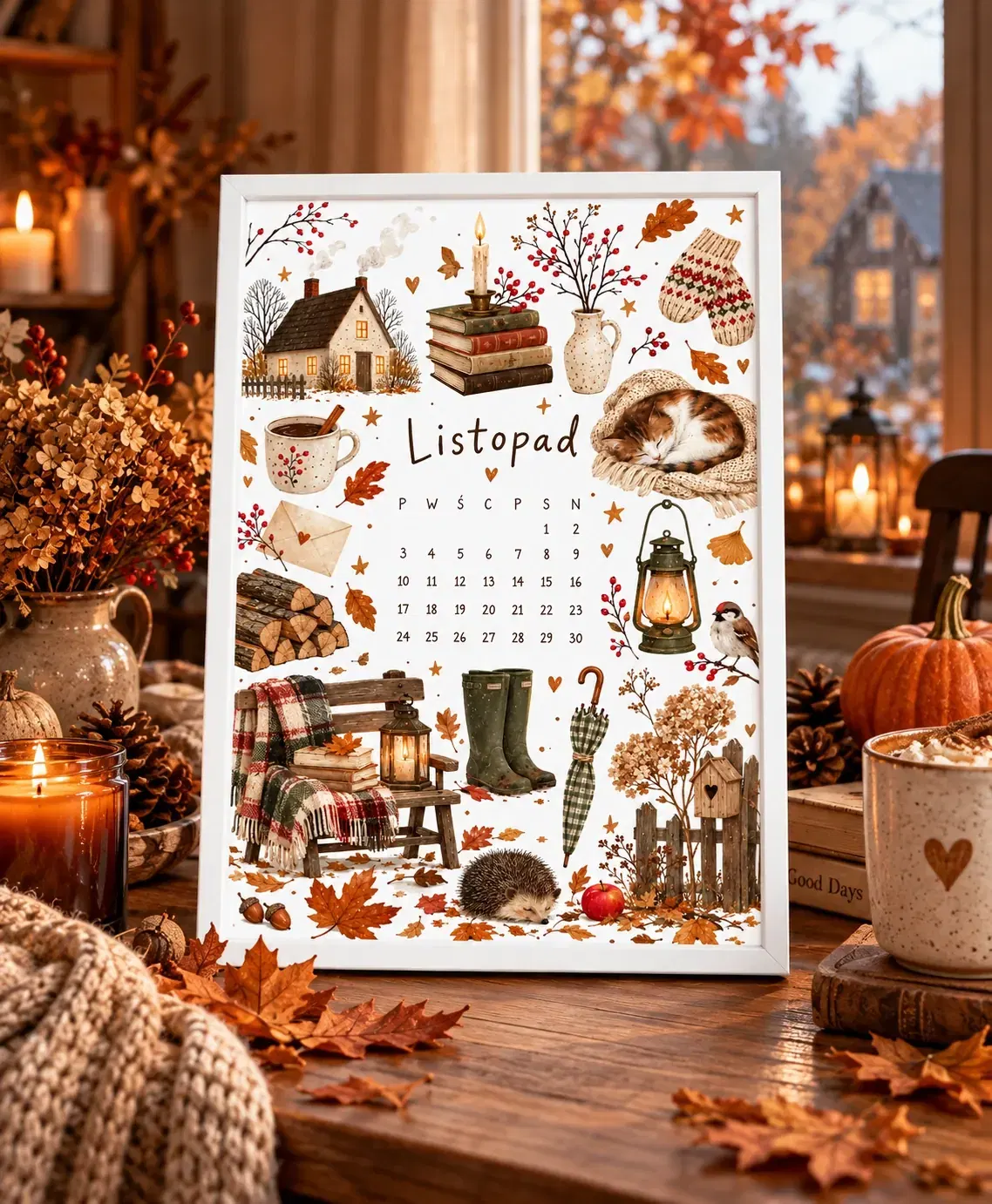 Listopad-26 – plakat z ramką