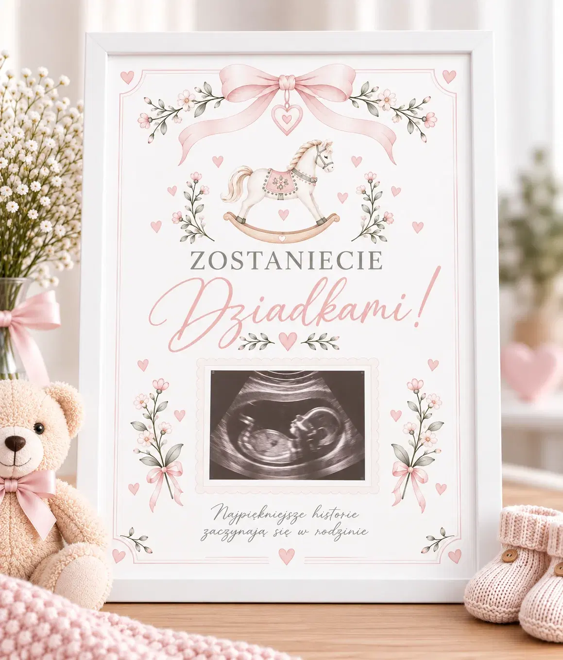 Zostaniecie Dziadkami - baby pink - jasne zdjęcie główne z USG