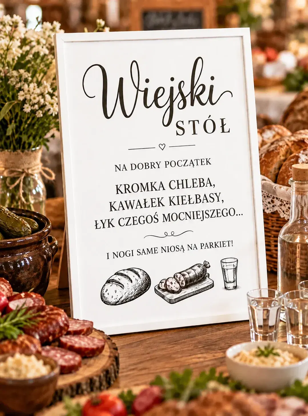 Podziękowania dla rodziców – plakat z ramką